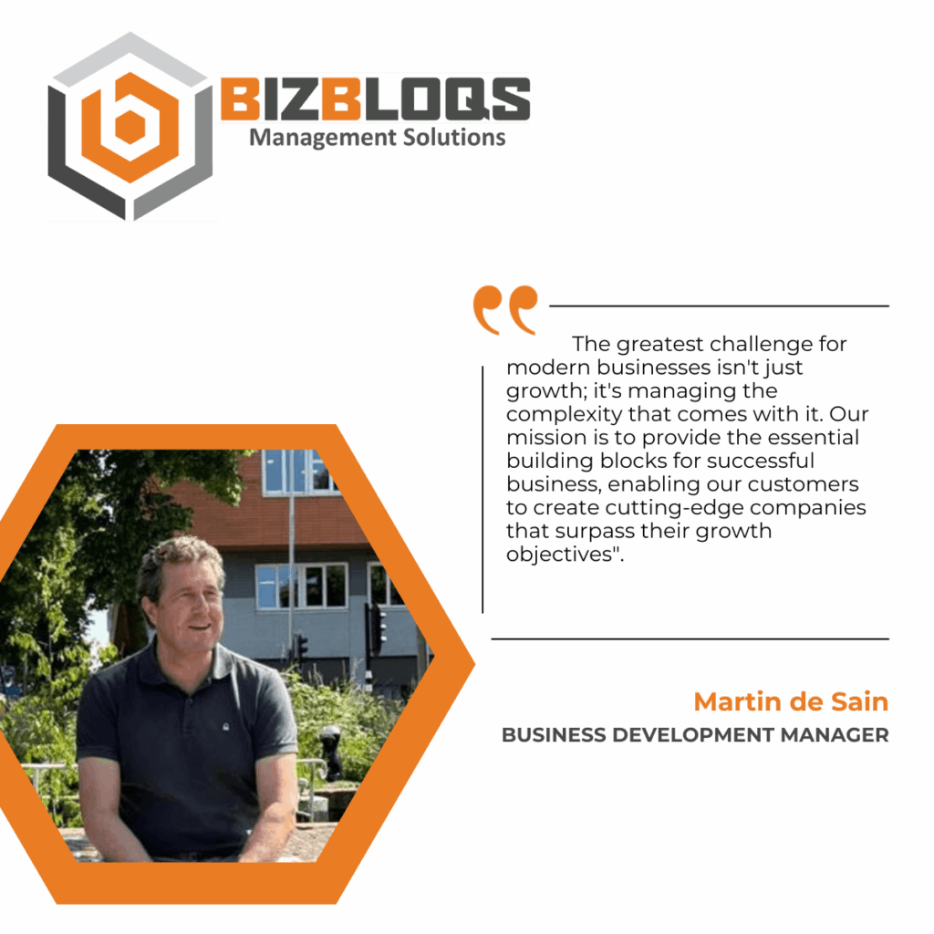 BizBloqs ernennt Martin de Sain zum Business Development Manager zur Wachstumsförderung